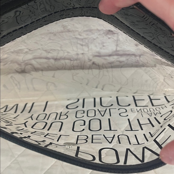 RealHer Black and Transparent Motivational Clutch - Picture 5 of 6